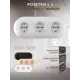 Розетка встраиваемая с рамкой Arte milano SET08-3-40-1x3.silver с заземлением и шторками цвет серебро