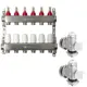 Коллекторная группа с расходомерами Ondo Kit BKGWDV06KITM 1"x3/4" евроконус 6 выходов нержавеющая сталь