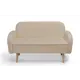 Диван прямой Диван не мебель Малютка id000113-Lambeco3 130x82x70 см искусственный мех цвет светло-бежевый