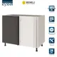 Напольный шкаф Color Beneli 105x82x57.6 см ЛДСП цвет черный