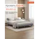 Кровать Monofix ОДОС 170 x 73 x 5 см велюр цвет светло-серый