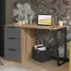 Письменный стол Трия 247987 120x75x58 см ЛДСП цвет коричневый, графит
