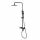 Душевая система Lemark Bronx LM3760BL 1 режим цвет черный