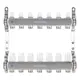 Коллекторная группа Kromwell KW.SM6500675 1"x3/4" евроконус 7 выходов нержавеющая сталь