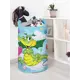 Корзина для хранения Joyarty Праздник дракончика 40x60x40 см войлок цвет красный/малиновый/желтый