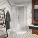 Душевая кабина Parly P91 90x90x215 универсальная стекло прозрачное профиль белый