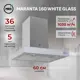 Вытяжка пристенная MBS MARANTA 160 WHITE GLASS