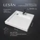 Раковина над стиральной машиной LESAN LS/SWM 60x60 акриловая