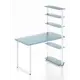 Стол Solarius loft 5 полок столешница 40 мм 60x145x90 см белые металлические ножки сосна цвет голубой