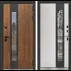 Входная дверь Labirintdoors Норд плюс правый 205x88см цвет винорит nussbaum/белый софт
