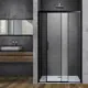 Душевая дверь Vincea VDS-3SO130CLB 130см эффект стекла прозрачный раздвижной