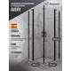 Душевой уголок Belgranio Avery Br0000054038 квадрат с поддоном 90x90см профиль черный эффект стекла прозрачный