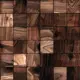 Панель-мозаика Gluten lignum Валл коричневый 300x300x4мм 0.09м² 22шт ячейка 50x50мм