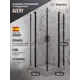 Душевой уголок Belgranio Avery BR0000054036 квадрат 90x90см черный профиль эффект стекла прозрачный