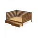 Кровать Solarius Tahta-spin120-200temd-full-2yash 130 x 101 x 210 см сосна цвет коричневый