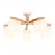 Люстра на штанге Ambrella Light Traditional Ambr_tr83118 5 ламп 7.86 м² цвет белый/светлое дерево