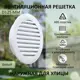 Решетка вентиляционная Новопласт D125 мм abs-пластик цвет белая