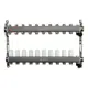 Коллекторная группа Ondo на 10 выходов 3/4"x3/4" нержавеющая сталь