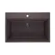 Врезная мойка Ulgran Forte 760-06 76x51x22 см искусственный камень цвет коричневый