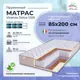 Матрас All'perrino Vicenza Dolce Vic85/200/1200Dl 85x200x20 см независимый пружинный блок 1-спальный