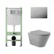 Комплект инсталляция с унитазом Alentori ALS.SIS1101.CRC0130 цвет серый