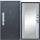 Входная дверь Diva STR МХ-26 205x86см правый цвет Д15 силк маус/гранит лава оникс с зеркалом