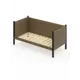 Кровать Solarius Тахта реечное основание kor90-170ser 100 x 101 x 180 см дерево цвет коричневый, антрацит