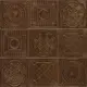 Керамическая плитка Mainzu Metal tiles Relief Bronze 20x20см цвет коричневый