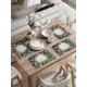 Салфетка под столовые приборы 46х30 см прямоугольный Оксфорд цвет серо-голубой;зеленый;красный 4 шт