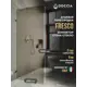 Душевая перегородка Doccia GLASS890ks/BRMT/2BR 89x195см бронза профиль