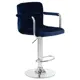 Барный стул Dobrin Kruger Arm LM 51.5x113x49 см велюр цвет синий