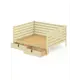 Кровать Solarius Tahta-spin120-160van-full-2yash 130 x 101 x 170 см сосна цвет бежевый