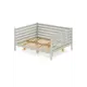 Кровать Solarius Tahta-spin140-190plat-orto 150 x 101 x 200 см сосна цвет бежевый