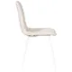 Кухонный стул Dobrin Chilly rombo a006 46x46x55 см велюр цвет бежевый/белый