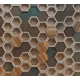 Фотообои флизелиновые Bartonwall 300x270 см Соты под дерево M00903