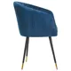 Кухонный стул Dobrin Mary LM 51x51x51 см велюр цвет синий