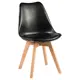 Кухонный стул Dobrin Jerry Soft LMZL 49x49x54 см пластик цвет черный