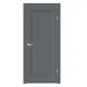 Комплект межкомнатной двери Velldoris Style 3 2P глухая 200x70см ПВХ цвет вулкан с коробом и наличниками