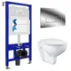 Комплект инсталляция GROHE GH Bau Ceramic 39427000T3 унитаз подвесной безободковый