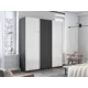 Шкаф-купе Мебельная компания е1 500373 230x180х57 см 10 полок лдсп цвет серый диамант