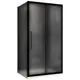 Душевой уголок Abber Schwarzer Diamant AG30110BMH-S80BM прямоугольный 80x110см черный профиль эффект стекла матовый