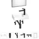 Мини-раковина для ванной или туалета Wellsee WC Area 202011870 комплект для санузла