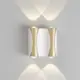 Настенный светильник светодиодный влагозащищенный Crystal Lux Clt 022w2 wh-go 4000k нейтральный белый свет цвет белый