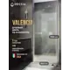 Душевая дверь Doccia GLASS800pt/SA/8CHMT 80см эффект стекла матовый распашной