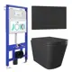 Комплект инсталляция с унитазом Joki JKS302MB011702BM цвет черный