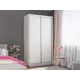 Шкаф-купе МК Е1-Юг Хит 220x120x60 см 2 полки ЛДСП цвет белый