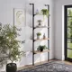 Стеллаж с полками Лофт A1 home 4 полки 68x220x5 см металл цвет дуб сонома