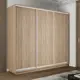 Шкаф-купе Мебельная Компания Е1 3 дверный 220x180x60 см 9 полок ЛДСП цвет дуб сонома