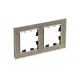 Рамка для розеток и выключателей Systeme electric AtlasDesign Nature ATN320502 2 поста цвет шампань