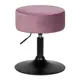 Пуф Dobrin Danny black lm-2050 38.5x54x38.5 см велюр цвет розовый